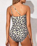 Emoswims - One Shoulder One Piece Swimsuit for Women Tummy Control Bathing Suits