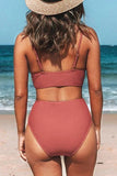 Emoswims - V-Neck High Waist Bikini