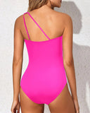 Emoswims - One Shoulder One Piece Swimsuit for Women Tummy Control Bathing Suits