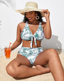 EMOSWIM - Light Green High-Waist Bikini Suit