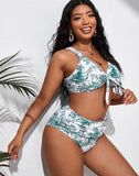 EMOSWIM - Light Green High-Waist Bikini Suit
