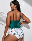 Emoswims-Green High Waist Bikini Set