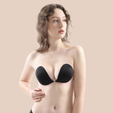 Emoswims - Adhesive Bra Reusable Strapless Self Silicone Push-up Invisible Sticky Bras for Backless Dress