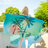Emoswims - Double Sided Velvet Beach Towel For Seaside Swimming Quick Drying Bath Towel