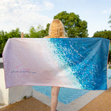 Emoswims - Double Sided Velvet Beach Towel For Seaside Swimming Quick Drying Bath Towel
