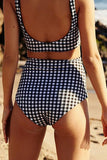 Emoswims - Sport High Waist Gingham Bikini Swimsuit
