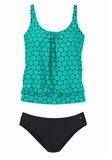 Emoswims - Baroque Printed Tankini Set