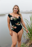 Emoswims - The Floral off Shoulder One Piece Swimsuit