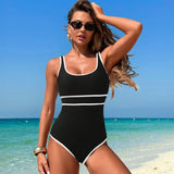 Emoswims - One Piece Boho Swimsuits for Women High Waisted Tummy Control Cutout Vintage Swimsuit Bathing Suit