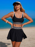 Emoswim - Women's Tankini Swimsuits Two Piece Bathing Suit Modest Swim Skirt Sports Swim Suits